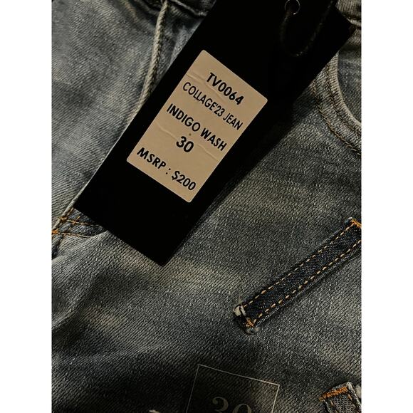 Si Tu Veux Collage ‘23 Jean Indigo Wash Size 30 - Picture 5 of 5